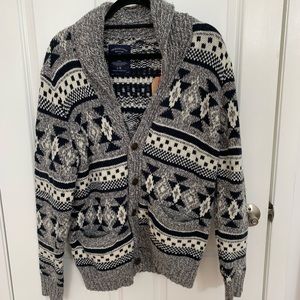 American Eagle Shawl Men’s Cardigan Size Large